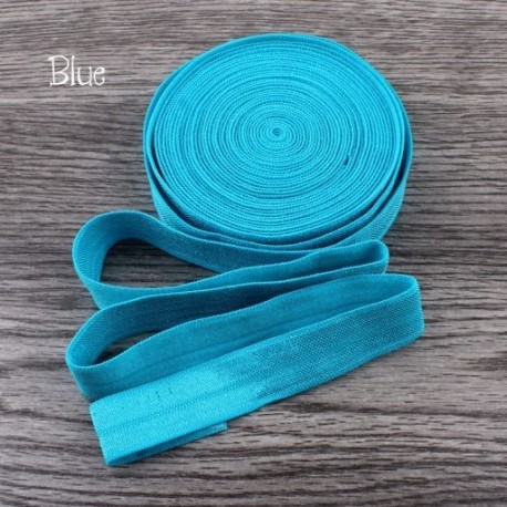 Szín: kék - 10 Yard 5/8&*39 &*39 , 15 mm-es, ráhajtható, rugalmas, rugalmas, összehajtható FOE rugalmas szalag