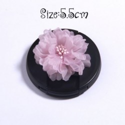 Szín: 4 - 5 db lila rózsaszín sorozat szatén sifon szövet virágok kislányoknak fejpántok fejvirág haj kiegészítők