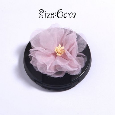 Szín: 19 - 5 db lila rózsaszín sorozat szatén sifon szövet virágok kislányoknak fejpántok fejvirág haj kiegészítők