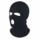 Szín: Fekete Egy méret - Teljes arcot fedő símaszk sapka 3 lyukú Balaclava Army Tactical CS szélálló kötött sapkák