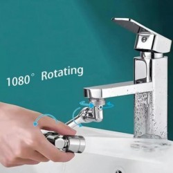 Szín: 1 db - 1 db A robotkar 1080 fokban forgatható, fröccsenésmentes csaptelep hosszabbító, univerzális többfunkciós