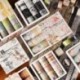 Szín: 4. stílus - 20 tekercs Washi szalag matricák barkácsolás dekoratív Washie vintage táj akvarell scrapbooking
