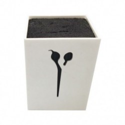 Fehér szín - Szalon Beauty Fésűtartó Hajkapcsok Tárolódoboz Hajkapcsok Tárolódoboz Hajvágó eszköz Fodrász olló