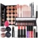 Szín: POP004 - Sminkkészletek Full Beauty Natural rúzs szemhéjpúder szemöldökceruza ajakfény alapozó sminkecset púder