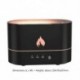 Fekete szín - Új Flame légpárásító illóolaj diffúzor Aroma ultrahangos ködkészítő otthoni szoba aromaterápia