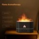 Fekete szín - Új Flame légpárásító illóolaj diffúzor Aroma ultrahangos ködkészítő otthoni szoba aromaterápia