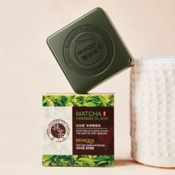 Illat: Matcha - Természetes bio gyógynövényes illóolaj kézzel készített fehérítő szappan Brighten hidratáló