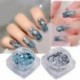 2 doboz Körömdíszítés Köröm csillogó pehely Nail Art flitterek Spangles Sparkly Női Köröm Glitter Pelyhek Manikűr