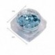 2 doboz Körömdíszítés Köröm csillogó pehely Nail Art flitterek Spangles Sparkly Női Köröm Glitter Pelyhek Manikűr
