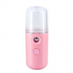Szín: rózsaszín - USB újratölthető mini nano arcpermetező USB töltő női 30 ml arcbőrápoló párásító arcpároló