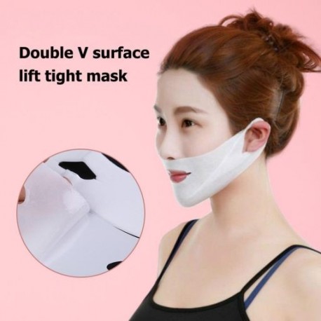 Fehér szín - 1db V Shape Face Lifting Slim Mask Facial Lifting Mask Chin Cheek Lift Up Anti Aging Facial Karcsúsító Bandage