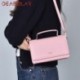 Fekete szín - Kézitáska Női Válltáska Egyszínű PU bőr Crossbody táska Divat márka Kézitáska és pénztárcák
