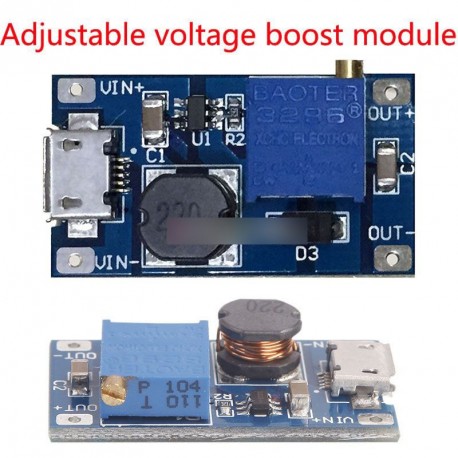 2A Booster DC-DC Step-up modul 2 / 24V 5/9/12 /28V