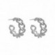 Fém színe: 11-es stílus - Uniszex kis Mobius karika fülbevaló nőknek Egyszerű geometrikus kör ezüst színű fülbevaló