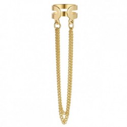 Fém színe: A - Új, hosszú bojtos fülmandzsetta többrétegű, piercing nélküli horogkapcsos fülbevaló nőknek,