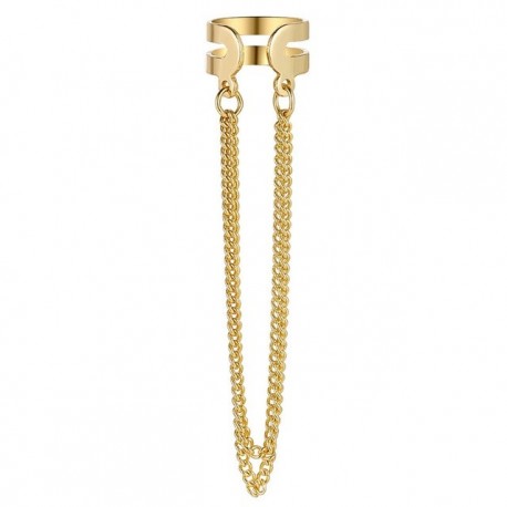 Fém színe: A - Új, hosszú bojtos fülmandzsetta többrétegű, piercing nélküli horogkapcsos fülbevaló nőknek,