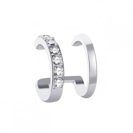 Fém szín: 73 ezüst - Divatlevelek fülmandzsetta fekete, nem áttörő fülkapcsok hamis porcos fülbevalók csíptetős