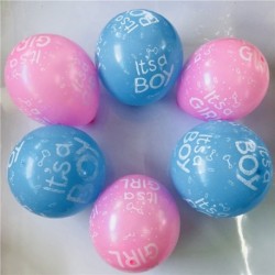 Szín: Pink Blue - 100db/tétel 12 hüvelykes Boldog születésnapot dekorációs lufi Tiszta kék rózsaszín hélium lufi It&