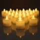 Szín: Arany Villogó - 24/48db LED-es tealámpák gyertyák lángmentesen villogó, elemmel működő éjszakai lámpa