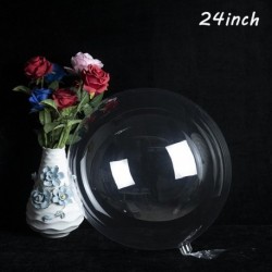 Szín: 24 hüvelykes 5db - LED-es Bobo léggömbök bottal, átlátszó világító buborékléggömbök zsinórral a