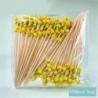 Szín: Fruit Picks-09 - 100 db 12 cm eldobható bambusz gyümölcs csákány koktél dekoráció fogpiszkáló saláta szendvics