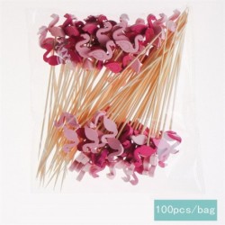 Szín: Fruit Picks-20 - 100 db 12 cm eldobható bambusz gyümölcs csákány koktél dekoráció fogpiszkáló saláta szendvics