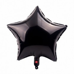 Fekete szín - 5db 18 hüvelykes Róza arany színű csillag hélium fólia léggömb születésnapi esküvői dekoráció party