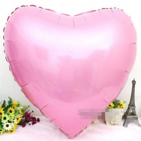 Szín: rózsaszín - Esküvői ballon szuperméret 75 cm piros szív alakú fólia léggömb esküvői dekoráció mondjuk