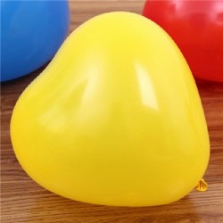 Szín: sárga - 10db/tétel Romantikus 2,2g Kék Love Heart Latex lufi Felfújható Esküvői Dekoráció Party Balloon Valentin