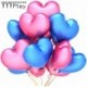 Szín: rózsaszín - 10db/tétel Romantikus 2,2g Kék Love Heart Latex lufi Felfújható Esküvői Dekoráció Party Balloon