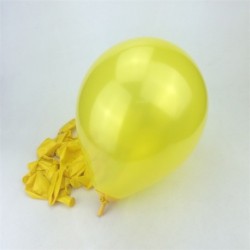 Szín: sárga - 10 DB 10 hüvelykes 1,5 g-os Pearl Latex lufi 21 színű Felfújható esküvői dekoráció Air Ball Boldog