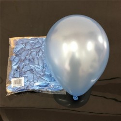 Szín: világoskék - 10db fekete latex lufi 10 hüvelykes latex hélium lufi felfújható esküvői dekoráció léggömbök