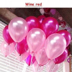 Szín: borvörös - 10db/tétel Esküvői lufi Születésnapi Party 10 hüvelykes Latex Love Balloons Felfújható Hélium Ball