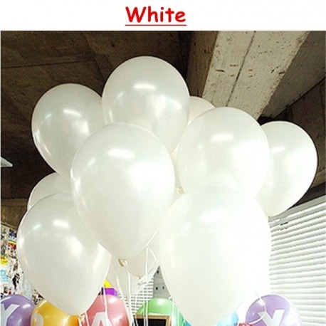 Fehér szín - 10db/tétel Esküvői lufi Születésnapi Party 10 hüvelykes Latex Love Balloons Felfújható Hélium Ball