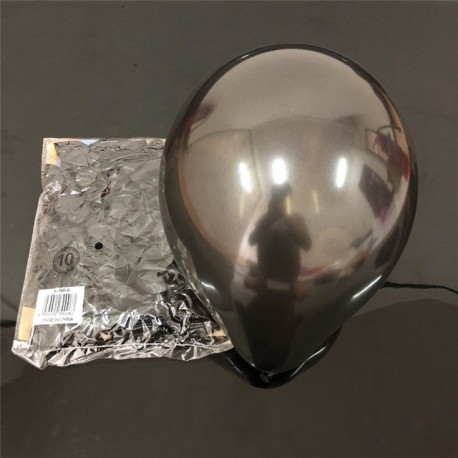 Fekete szín - 10 db/tétel 10 hüvelykes Pearl Latex lufi esküvői parti dekoráció Felfújható léggömbök Boldog