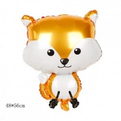 Szín: róka - 1db Hálaadás lufi Fenyőtoboz Mókus Őszi Juharlevelek Díszek Fólia Ballon Őszi Esküvői Születésnapi