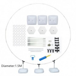 Szín: Fiber Round 1,5M - Balloon Arch Kit állítható léggömbíves állvány vízzel feltölthető alappal esküvői