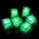 Szín: zöld - 25/50/100 db Lakás dekoráció Világító LED jégkockák Izzó Party vaku Neon Újévi Fesztivál