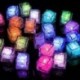 Szín: zöld - 25/50/100 db Lakás dekoráció Világító LED jégkockák Izzó Party vaku Neon Újévi Fesztivál