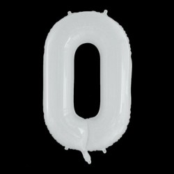 Szín: 0 - 40 hüvelykes, nagy, fehér számos lufi
