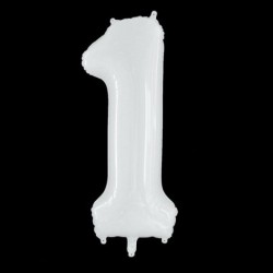 Szín: 1 - 40 hüvelykes, nagy, fehér számos lufi