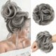 Szín: 12H24 - 2 DB Rendetlen konty hajdarab nagy szürke konty göndör hajhosszabbító szintetikus paróka Easy Bun Bun Updo