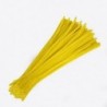 Szín: sárga - 100 csomag zsenília plüss csíkok barkácsolási kellékek, csavart plüsscsíkok gyerekeknek