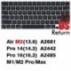 Szín: US Air 13 Pro 14 16 - Billentyűzet burkolat Macbook Air 13 M2 Pro 13 M1 Pro 14 16 Max szilikonvédő bőrtokhoz A2337