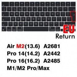 Szín: EU Air 13 Pro 14 16 - Billentyűzet borító Macbook Air 13 M2 Pro 13 M1 Pro 14 16 Max szilikonvédő bőrtokhoz A2337