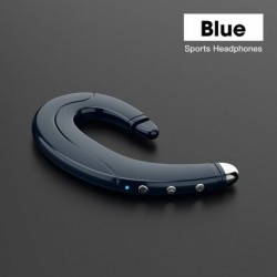 Szín: kék - Vezeték nélküli Bluetooth fejhallgató Tws sportfejhallgató üzleti, fülbe nem behelyezett csontvezetési