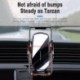 Fekete szín - Új Mirror autós mobiltelefon-tartó Navigációs gravitációs érzékelős levegőkimeneti klip univerzális