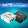 Fekete szín - Mini HDMI-VGA konverter asztali számítógép fogadó laptop digitális set-top box női HDmi-vga férfi HD