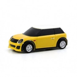 Szín: csak autó sárga - Mini Turbo Racing 1:76 Színes RC autó Led lámpákkal 2.4G Rádió Távirányító Autós Verseny