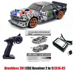 Szín: Brushless 2H1 EX1602 - ZD Racing 1/16 távirányítós autó 40 km/h nagy sebességű kefe nélküli motor 4WD RC autó